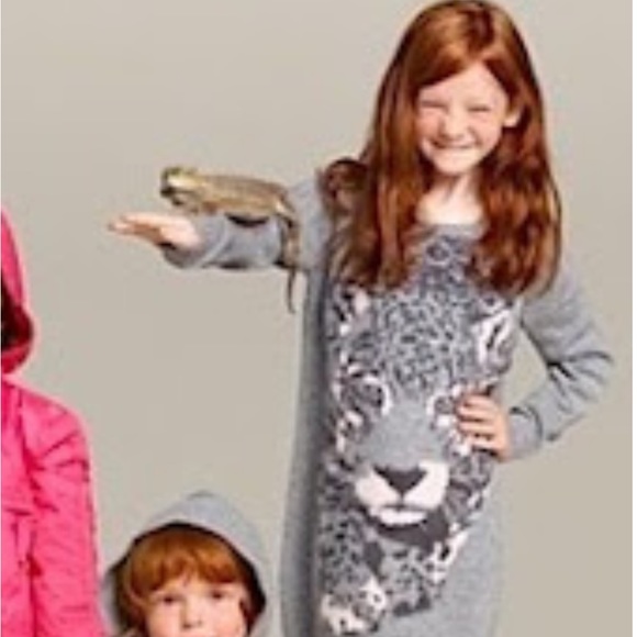 STELLA McCARTNEY x Gap Kids Snow Leopard Cashmere Tunic Sweater - Picture 8 of 9